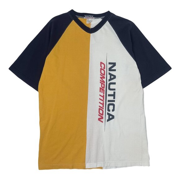 90s Nautica Competition Colorblock Tee S - Picture 1 of 3